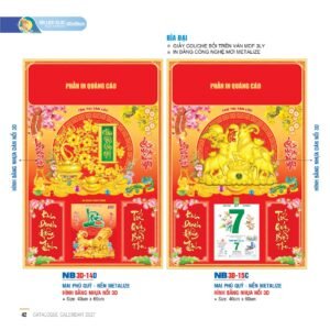 Lịch Bìa Treo 2027 NB Mẫu NB-ND3D15C (40 x 60cm) Quà Tặng Tri Ân Ngành Giáo Dục & Nhà Trường