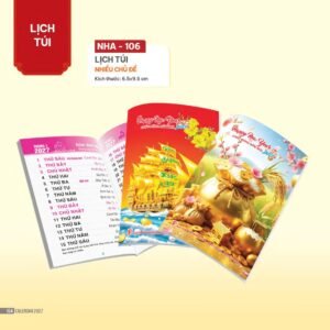 Lịch Bloc 2027 NHA Mẫu NHA106 (29 x 41 cm) Quà Tặng Tri Ân Ngành Giáo Dục & Nhà Trường in logo doanh nghiệp quà tặng Tết tại Quà Tặng Giáo Dục VN