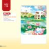 Lịch Treo Tường Lò Xo 2027 NHA Mẫu NHA80 (40 x 60cm) Quà Tặng Tri Ân Ngành Giáo Dục & Nhà Trường in logo doanh nghiệp quà tặng Tết tại Quà Tặng Giáo Dục VN