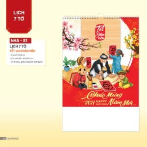 Lịch Bloc 2027 NHA Mẫu NHA81 (29 x 41 cm) Quà Tặng Tri Ân Ngành Giáo Dục & Nhà Trường in logo doanh nghiệp quà tặng Tết tại Quà Tặng Giáo Dục VN