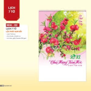 Lịch Bloc 2027 NHA Mẫu NHA82 (29 x 41 cm) Quà Tặng Tri Ân Ngành Giáo Dục & Nhà Trường in logo doanh nghiệp quà tặng Tết tại Quà Tặng Giáo Dục VN