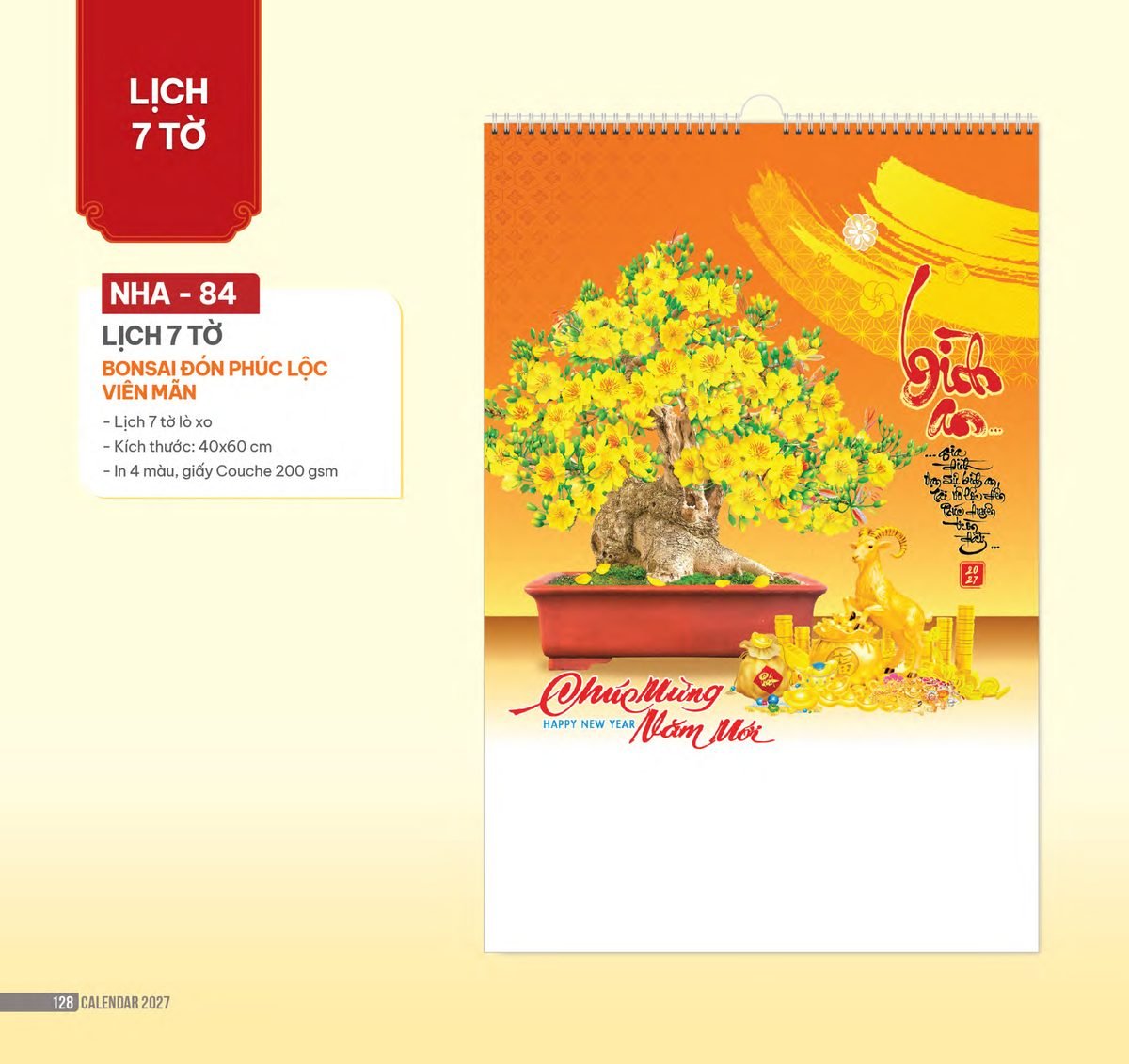 Lịch Treo Tường Lò Xo 2027 NHA Mẫu NHA84 (40 x 60cm) Quà Tặng Tri Ân Ngành Giáo Dục & Nhà Trường Lịch Treo Tường Lò Xo 2027 NHA Mẫu NHA84 (40 x 60cm) Quà Tặng Tri Ân Ngành Giáo Dục & Nhà Trường in logo doanh nghiệp quà tặng Tết tại Quà Tặng Giáo Dục VN