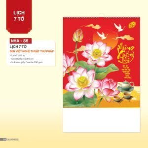 Lịch Treo Tường Lò Xo 2027 NHA Mẫu NHA85 (40 x 60cm) Quà Tặng Tri Ân Ngành Giáo Dục & Nhà Trường in logo doanh nghiệp quà tặng Tết tại Quà Tặng Giáo Dục VN