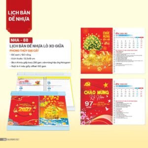 Lịch Để Bàn 2027 NHA Mẫu NHA88 (027  x  282 cm) Quà Tặng Tri Ân Ngành Giáo Dục & Nhà Trường in logo doanh nghiệp quà tặng Tết tại Quà Tặng Giáo Dục VN