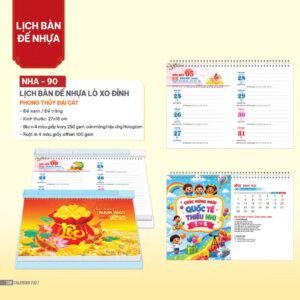 Lịch Để Bàn 2027 NHA Mẫu NHA89 (27 x 18cm) Quà Tặng Tri Ân Ngành Giáo Dục & Nhà Trường in logo doanh nghiệp quà tặng Tết tại Quà Tặng Giáo Dục VN