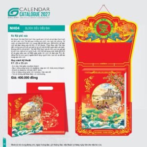 Lịch Bloc Siêu Đại 2027 NH Mẫu NH04 (25 x 35cm) Quà Tặng Tri Ân Ngành Giáo Dục & Nhà Trường in logo doanh nghiệp quà tặng Tết tại Quà Tặng Giáo Dục VN