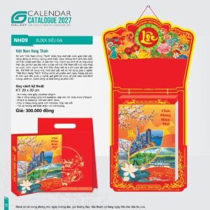Lịch Bloc Siêu Đại 2027 NH Mẫu NH09 (20 x 30cm) Quà Tặng Tri Ân Ngành Giáo Dục & Nhà Trường in logo doanh nghiệp quà tặng Tết tại Quà Tặng Giáo Dục VN