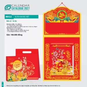 Lịch Bloc Đại Đặc Biệt 2027 NH Mẫu NH12 (29 x 41 cm) Quà Tặng Tri Ân Ngành Giáo Dục & Nhà Trường in logo doanh nghiệp quà tặng Tết tại Quà Tặng Giáo Dục VN