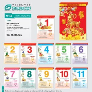 Lịch Bìa Treo 2027 NH Mẫu NH1617 (29 x 41 cm) Quà Tặng Tri Ân Ngành Giáo Dục & Nhà Trường in logo doanh nghiệp quà tặng Tết tại Quà Tặng Giáo Dục VN