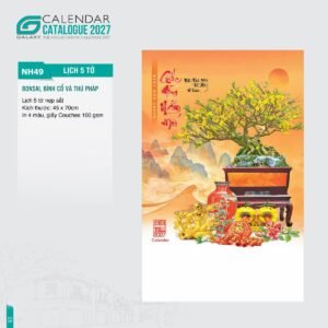Lịch Bloc 2027 NH Mẫu NH49 (45 x 70cm) Quà Tặng Tri Ân Ngành Giáo Dục & Nhà Trường in logo doanh nghiệp quà tặng Tết tại Quà Tặng Giáo Dục VN