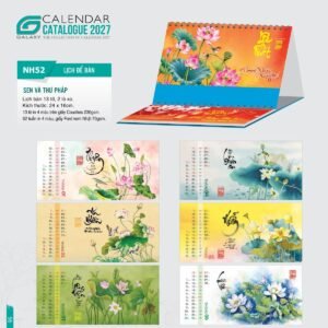 Lịch Để Bàn 2027 NH Mẫu NH5253 (24 x 16cm) Quà Tặng Tri Ân Ngành Giáo Dục & Nhà Trường in logo doanh nghiệp quà tặng Tết tại Quà Tặng Giáo Dục VN