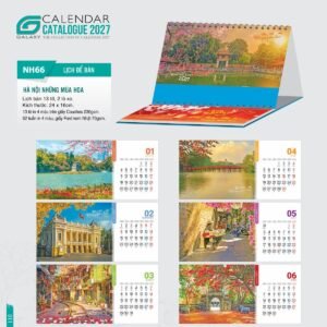 Lịch Để Bàn 2027 NH Mẫu NH66 (24 x 16cm) Quà Tặng Tri Ân Ngành Giáo Dục & Nhà Trường in logo doanh nghiệp quà tặng Tết tại Quà Tặng Giáo Dục VN