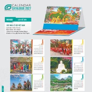 Lịch Để Bàn 2027 NH Mẫu NH6869 (24 x 16cm) Quà Tặng Tri Ân Ngành Giáo Dục & Nhà Trường in logo doanh nghiệp quà tặng Tết tại Quà Tặng Giáo Dục VN
