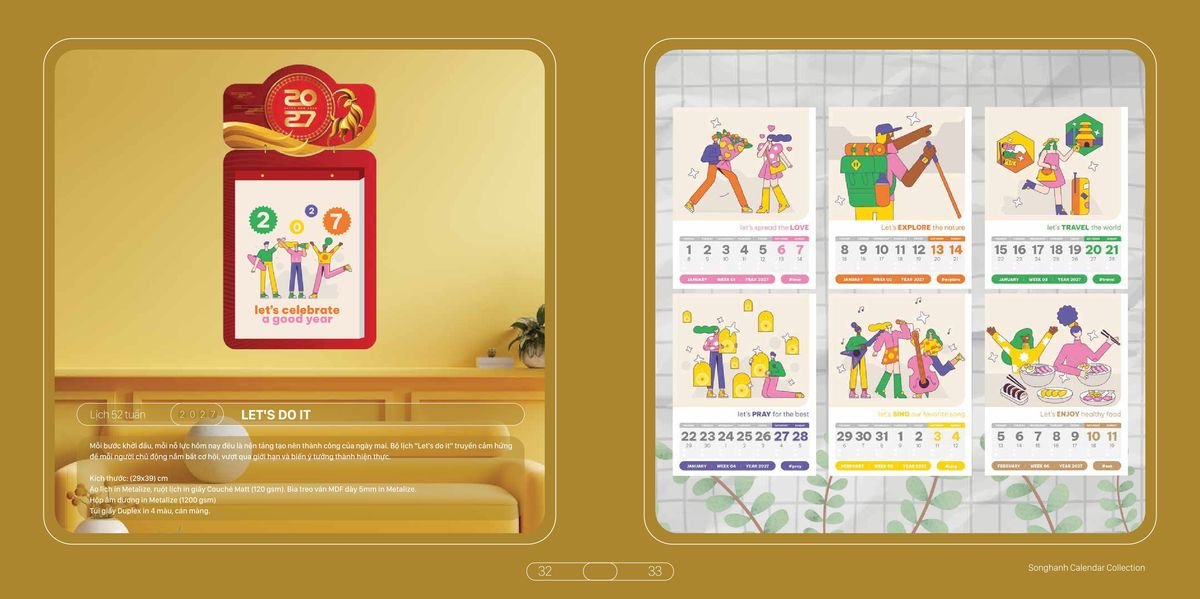 Lịch Bloc Cao Cấp SH 2027 SH11 Quà Tặng Tri Ân Ngành Giáo Dục & Nhà Trường