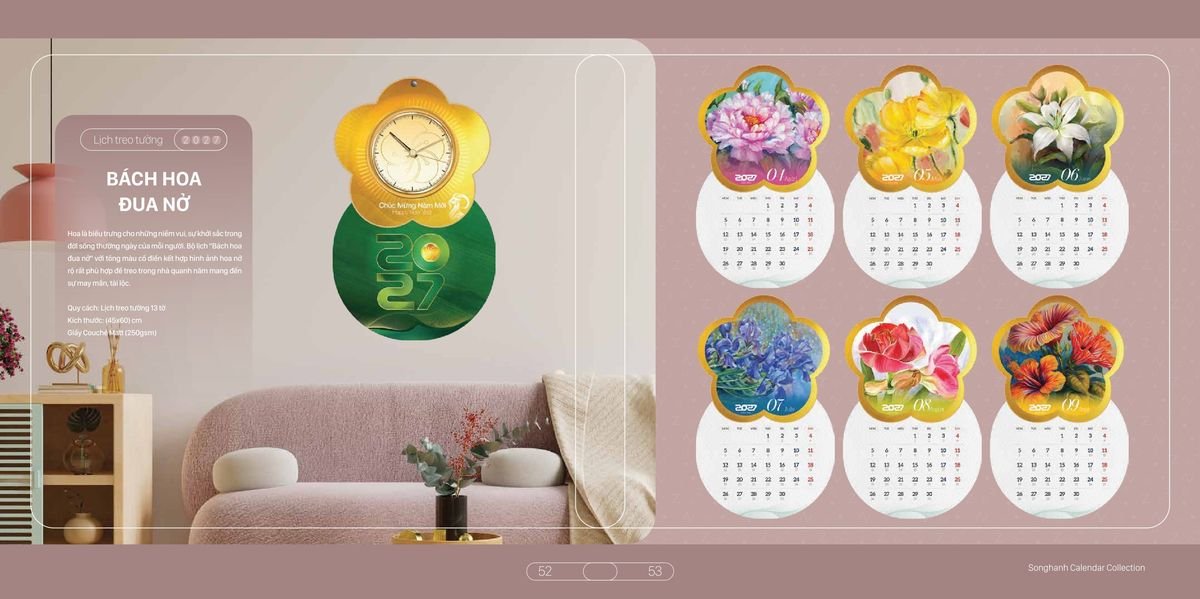 Lịch Bloc Cao Cấp SH 2027 SH21 Quà Tặng Tri Ân Ngành Giáo Dục & Nhà Trường