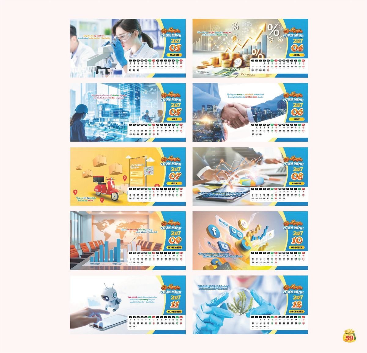 Lịch Bloc Siêu Cực Đại 2027 TDM57 Quà Tặng Tri Ân Ngành Giáo Dục & Nhà Trường