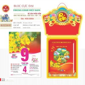 Lịch Bloc Cực Đại 2027 TD Mẫu TD11 (29 x 41 cm) Quà Tặng Tri Ân Ngành Giáo Dục & Nhà Trường in logo doanh nghiệp quà tặng Tết tại Quà Tặng Giáo Dục VN