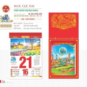 Lịch Bloc Cực Đại 2027 TD Mẫu TD18 (29 x 41 cm) Quà Tặng Tri Ân Ngành Giáo Dục & Nhà Trường in logo doanh nghiệp quà tặng Tết tại Quà Tặng Giáo Dục VN