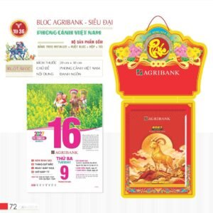 Lịch Bloc Siêu Đại 2027 TD Mẫu TD36 (20 x 30 cm) Quà Tặng Tri Ân Ngành Giáo Dục & Nhà Trường in logo doanh nghiệp quà tặng Tết tại Quà Tặng Giáo Dục VN