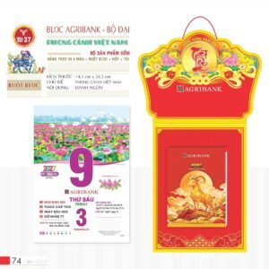 Lịch Bloc 2027 TD Mẫu TD37 (29 x 41 cm) Quà Tặng Tri Ân Ngành Giáo Dục & Nhà Trường in logo doanh nghiệp quà tặng Tết tại Quà Tặng Giáo Dục VN