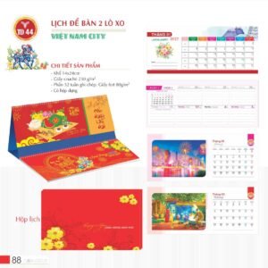 Lịch Để Bàn 2027 TD Mẫu TD44 (14 x 24cm) Quà Tặng Tri Ân Ngành Giáo Dục & Nhà Trường in logo doanh nghiệp quà tặng Tết tại Quà Tặng Giáo Dục VN