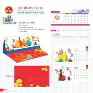 Lịch Để Bàn 2027 TD Mẫu TD45 (14 x 24cm) Quà Tặng Tri Ân Ngành Giáo Dục & Nhà Trường in logo doanh nghiệp quà tặng Tết tại Quà Tặng Giáo Dục VN