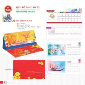 Lịch Để Bàn 2027 TD Mẫu TD46 (14 x 24cm) Quà Tặng Tri Ân Ngành Giáo Dục & Nhà Trường in logo doanh nghiệp quà tặng Tết tại Quà Tặng Giáo Dục VN
