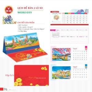 Lịch Để Bàn 2027 TD Mẫu TD48 (14 x 24cm) Quà Tặng Tri Ân Ngành Giáo Dục & Nhà Trường in logo doanh nghiệp quà tặng Tết tại Quà Tặng Giáo Dục VN