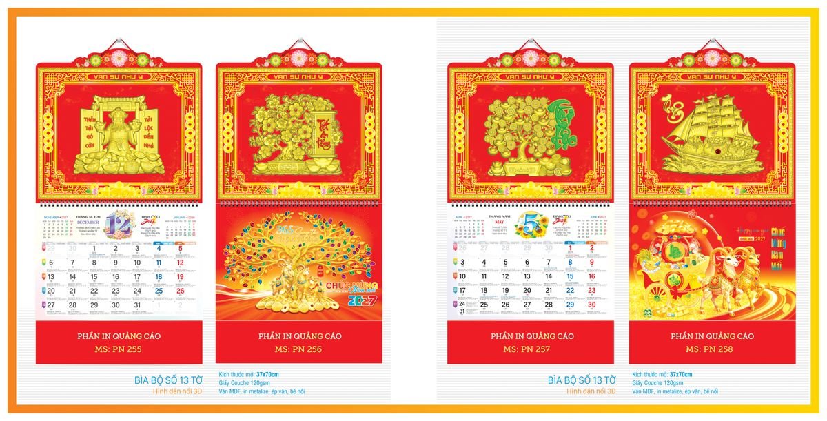 Lịch 13 Tờ TPN13T08 Quà Tặng Tri Ân Ngành Giáo Dục & Nhà Trường