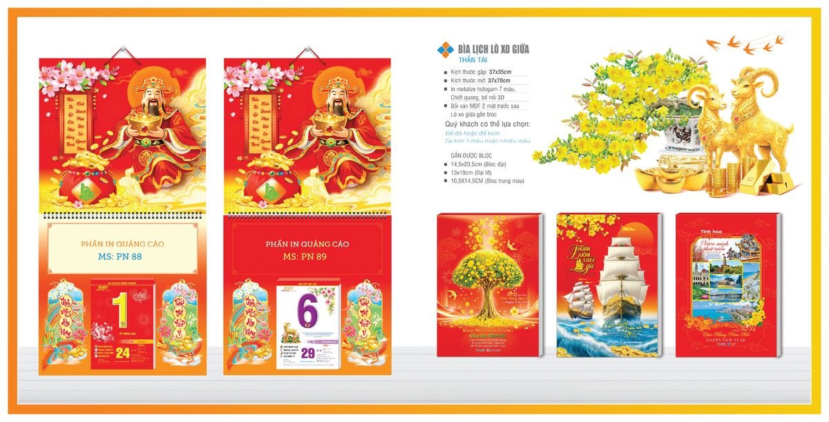 Bìa Lịch Treo Gắn Bloc TPNBIA07 Quà Tặng Tri Ân Ngành Giáo Dục & Nhà Trường