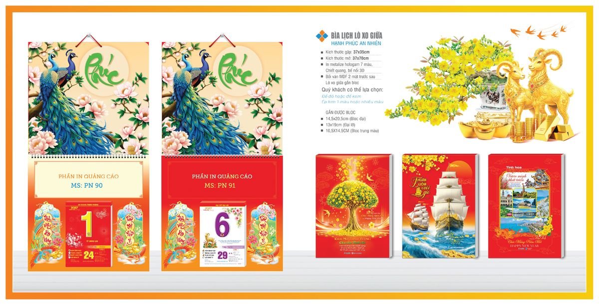 Bìa Lịch Treo Gắn Bloc TPNBIA08 Quà Tặng Tri Ân Ngành Giáo Dục & Nhà Trường