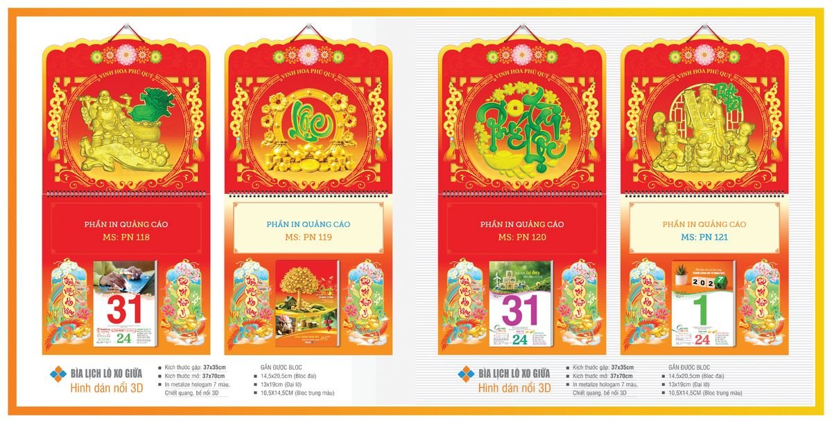 Bìa Lịch Treo Gắn Bloc TPNBIA17 Quà Tặng Tri Ân Ngành Giáo Dục & Nhà Trường