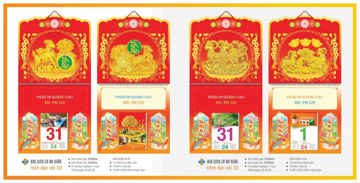 Bìa Lịch Treo Gắn Bloc TPNBIA18 Quà Tặng Tri Ân Ngành Giáo Dục & Nhà Trường