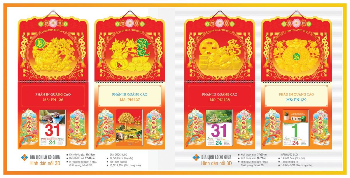 Bìa Lịch Treo Gắn Bloc TPNBIA19 Quà Tặng Tri Ân Ngành Giáo Dục & Nhà Trường
