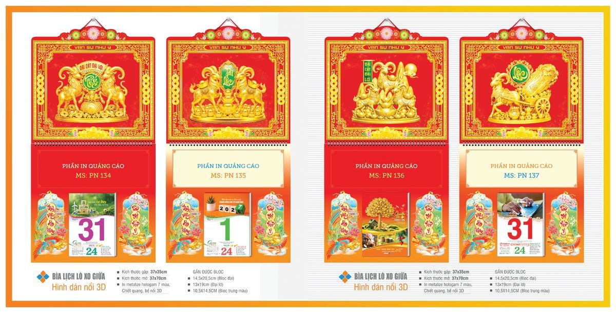 Bìa Lịch Treo Gắn Bloc TPNBIA21 Quà Tặng Tri Ân Ngành Giáo Dục & Nhà Trường
