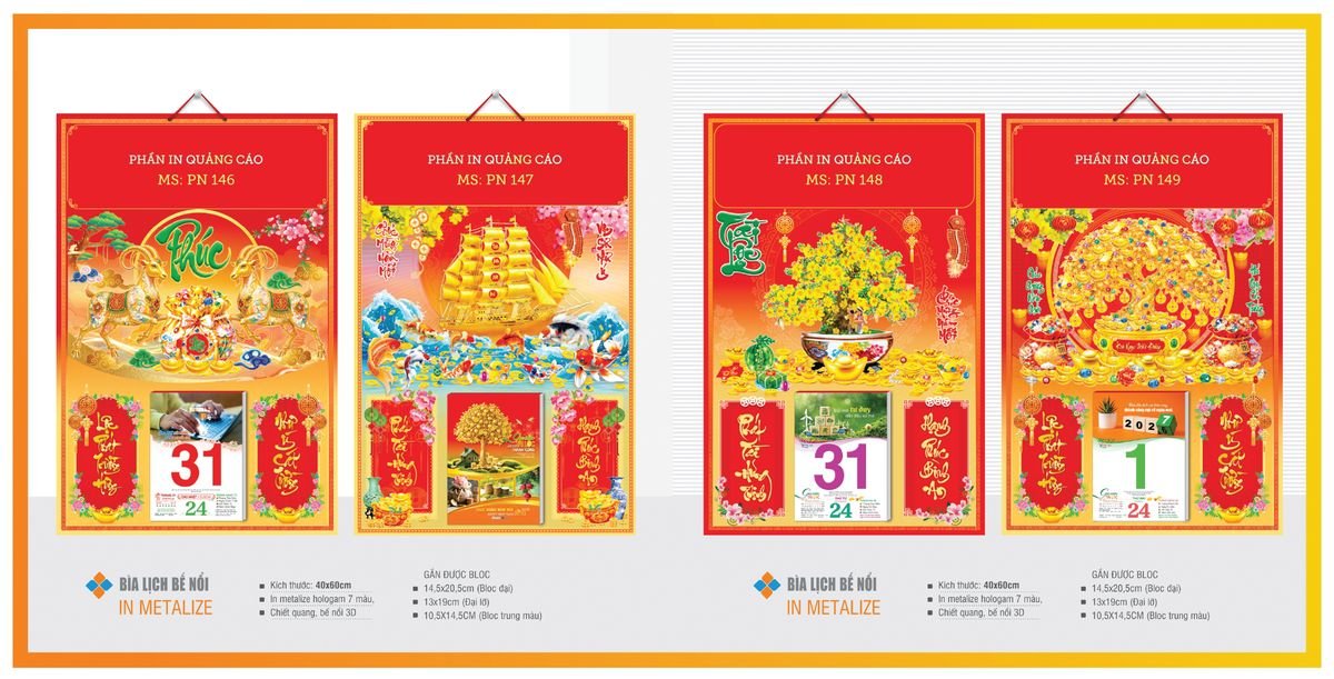 Bìa Lịch Treo Gắn Bloc TPNBIA24 Quà Tặng Tri Ân Ngành Giáo Dục & Nhà Trường