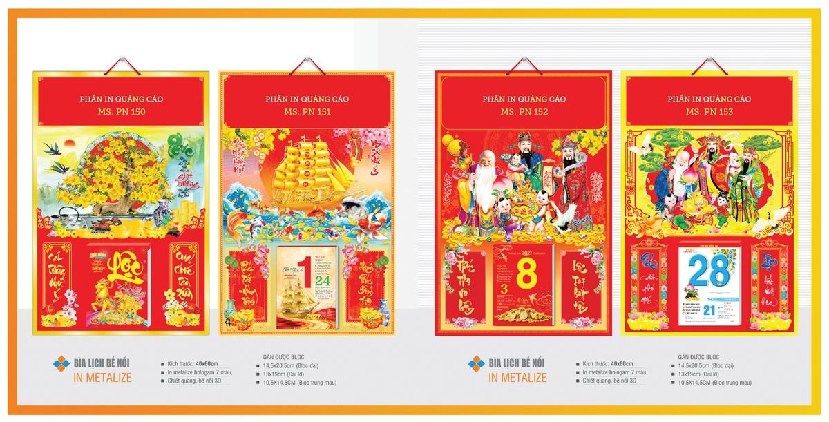 Bìa Lịch Treo Gắn Bloc TPNBIA25 Quà Tặng Tri Ân Ngành Giáo Dục & Nhà Trường