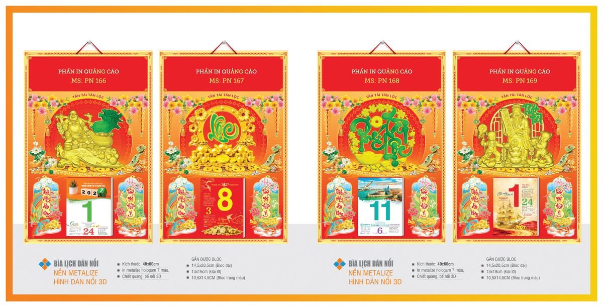 Bìa Lịch Treo Gắn Bloc TPNBIA29 Quà Tặng Tri Ân Ngành Giáo Dục & Nhà Trường