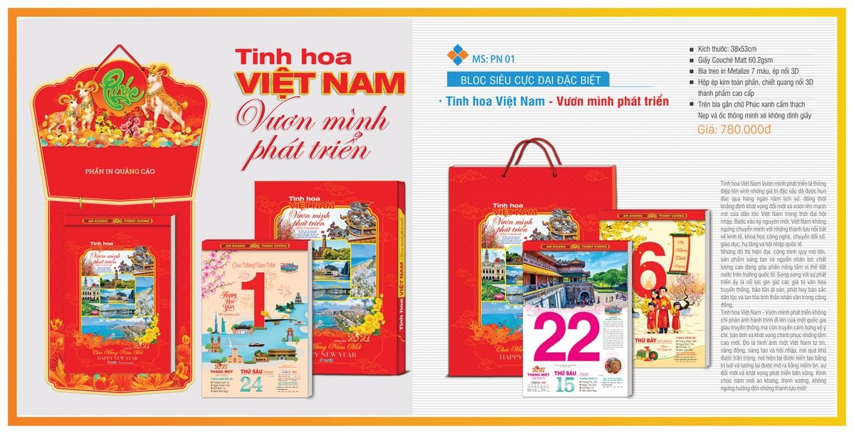 Lịch Bloc TPN 2027 TPNBLOC02 Quà Tặng Tri Ân Ngành Giáo Dục & Nhà Trường