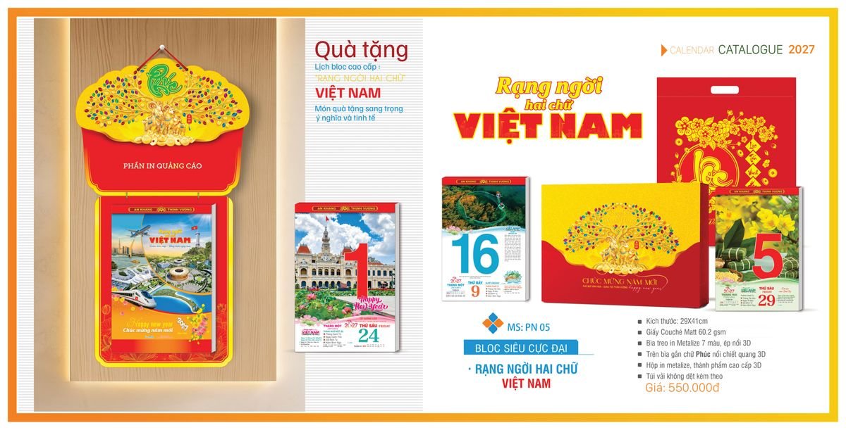 Lịch Bloc TPN 2027 TPNBLOC07 Quà Tặng Tri Ân Ngành Giáo Dục & Nhà Trường Lịch Bloc TPN 2027 TPNBLOC07 Quà Tặng Tri Ân Ngành Giáo Dục & Nhà Trường