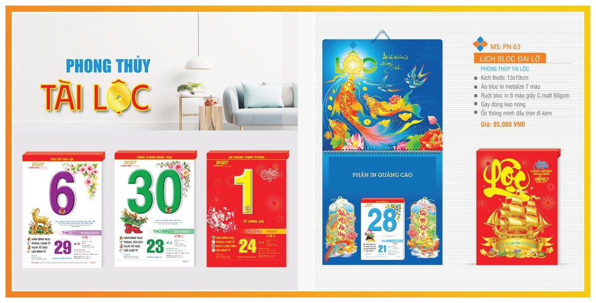Lịch Bloc TPN 2027 TPNBLOC70 Quà Tặng Tri Ân Ngành Giáo Dục & Nhà Trường