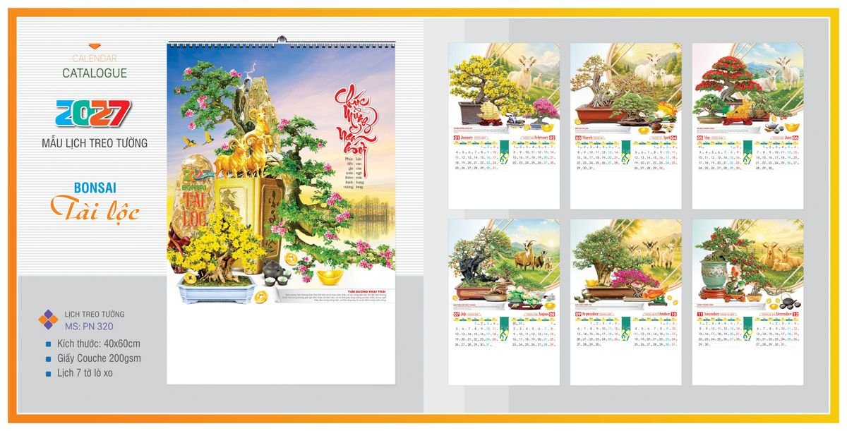 Lịch 7 Tờ Lò Xo TPNLX10 Quà Tặng Tri Ân Ngành Giáo Dục & Nhà Trường