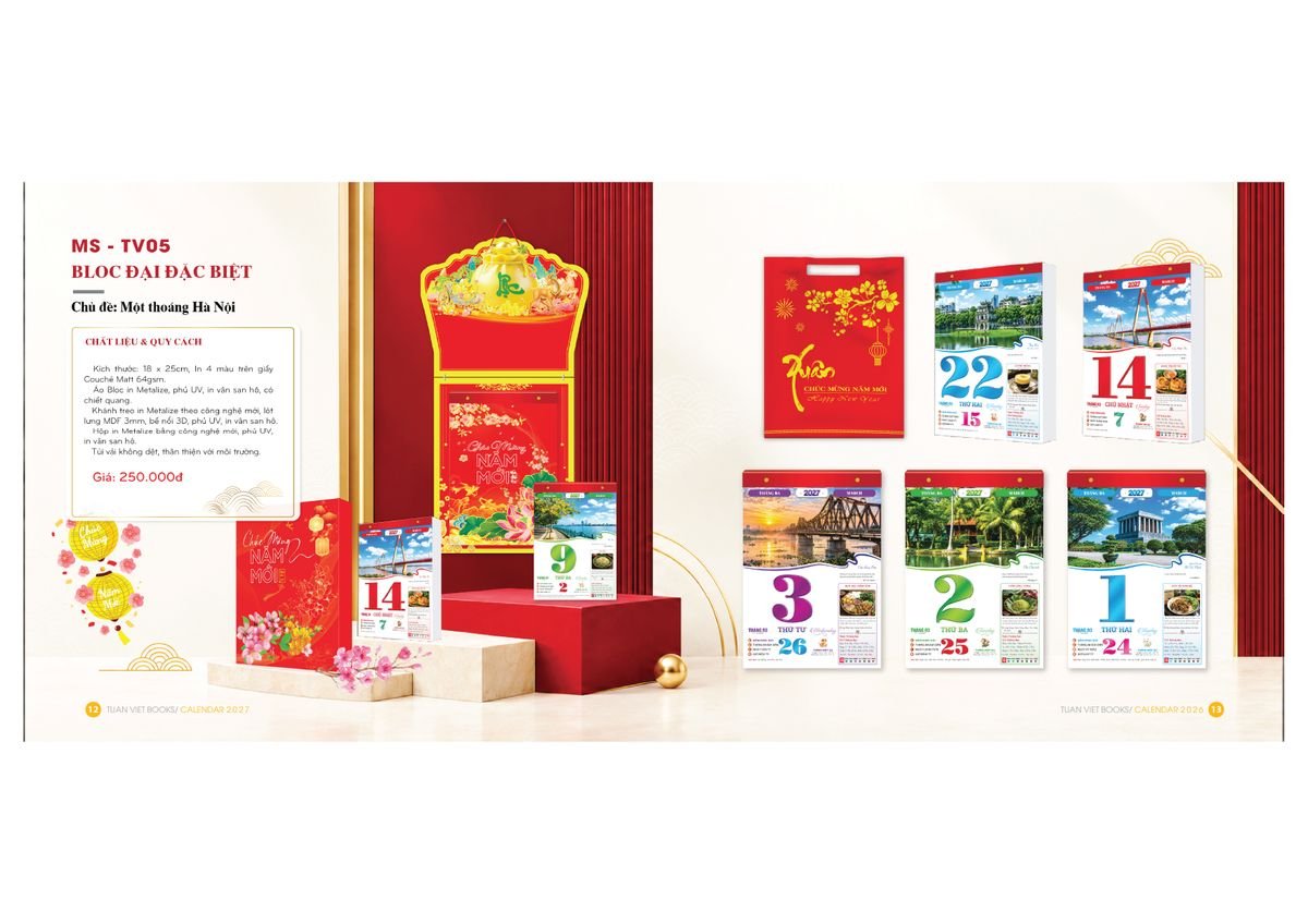 Lịch Bloc Cực Đại 2027 TV05 Quà Tặng Tri Ân Ngành Giáo Dục & Nhà Trường Lịch Bloc Cực Đại 2027 TV05 Quà Tặng Tri Ân Ngành Giáo Dục & Nhà Trường