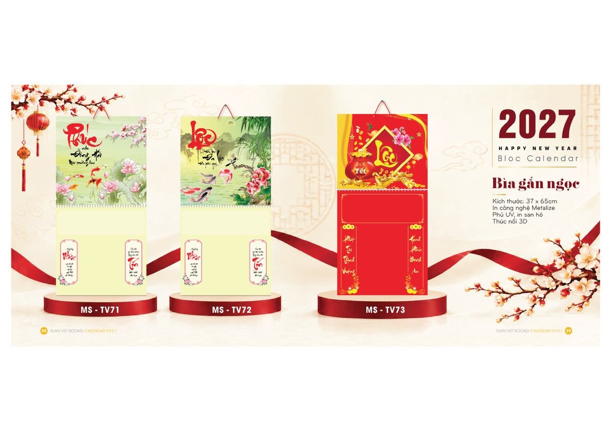 Lịch Để Bàn TV 2027 TV30 Quà Tặng Tri Ân Ngành Giáo Dục & Nhà Trường