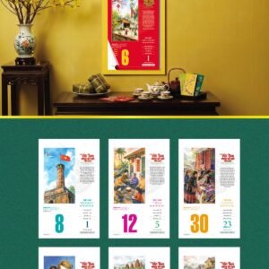Lịch Bloc 2027 VHVN Mẫu VHVN-05 (29 x 41 cm) Quà Tặng Tri Ân Ngành Giáo Dục & Nhà Trường