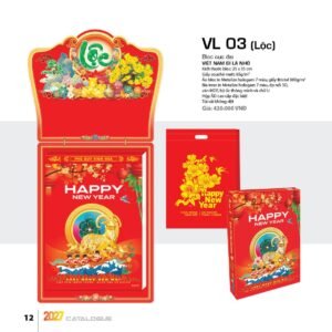 Lịch Bloc Cực Đại 2027 VL Mẫu VL03 (25 x 35cm) Quà Tặng Tri Ân Ngành Giáo Dục & Nhà Trường in logo doanh nghiệp quà tặng Tết tại Quà Tặng Giáo Dục VN