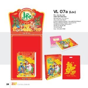 Lịch Bloc Đại Đặc Biệt 2027 VL Mẫu VL07A - Đại Cát Đại Lợi (29 x 41 cm) Quà Tặng Tri Ân Ngành Giáo Dục & Nhà Trường in logo doanh nghiệp quà tặng Tết tại Quà Tặng Giáo Dục VN