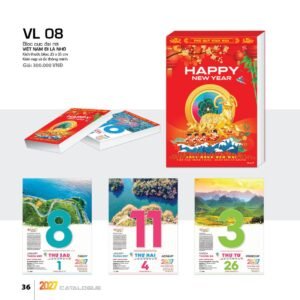 Lịch Bloc Cực Đại 2027 VL Mẫu VL089 (25 x 35cm) Quà Tặng Tri Ân Ngành Giáo Dục & Nhà Trường in logo doanh nghiệp quà tặng Tết tại Quà Tặng Giáo Dục VN