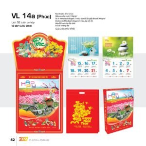 Lịch 52 Tuần 2027 VL Mẫu VL15 (31 x 42 cm) Quà Tặng Tri Ân Ngành Giáo Dục & Nhà Trường in logo doanh nghiệp quà tặng Tết tại Quà Tặng Giáo Dục VN