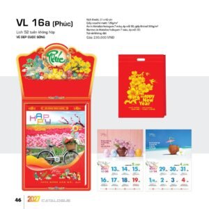 Lịch 52 Tuần 2027 VL Mẫu VL17 (31 x 42cm) Quà Tặng Tri Ân Ngành Giáo Dục & Nhà Trường in logo doanh nghiệp quà tặng Tết tại Quà Tặng Giáo Dục VN